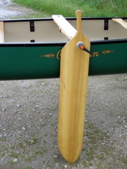 pivoting leeboard on sailing canoe